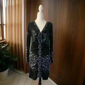 Blue multi Dress